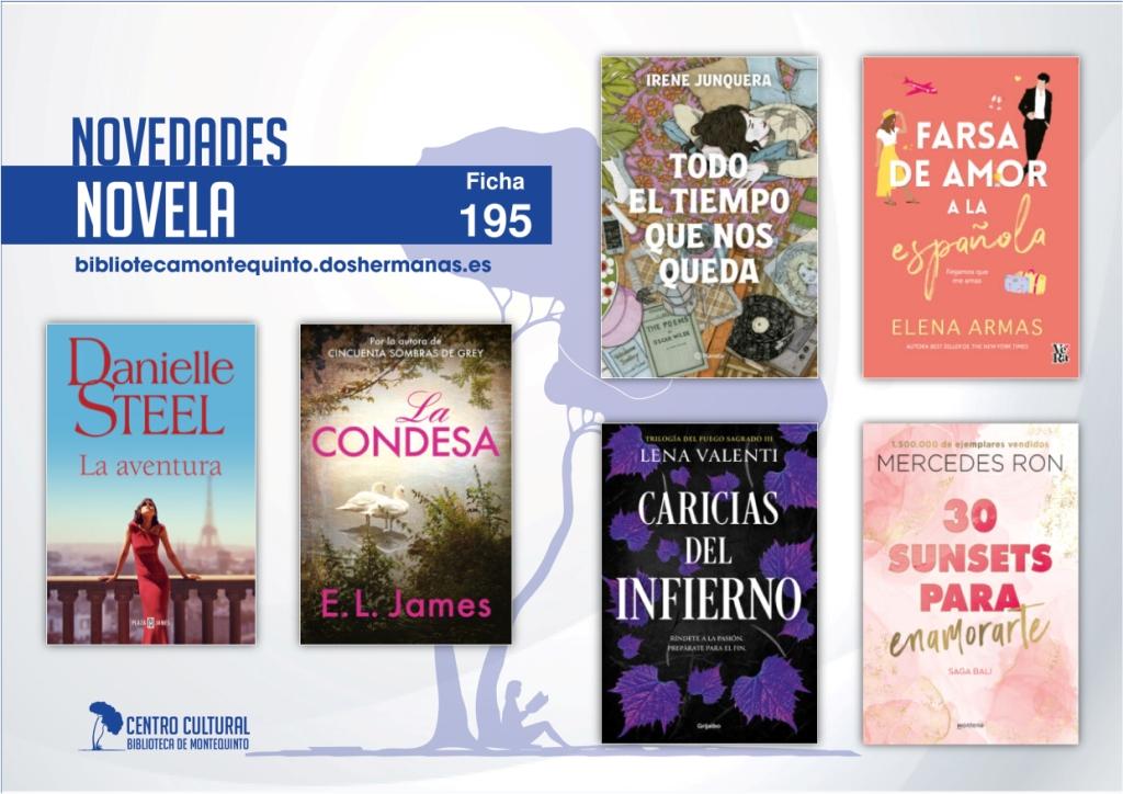 Biblioteca de Montequinto: novedades literarias (Novela - Ficha 195)