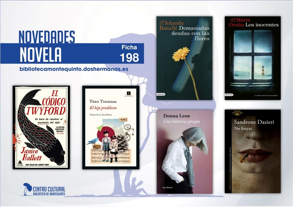 Biblioteca de Montequinto: novedades literarias (Novela - Ficha 198)