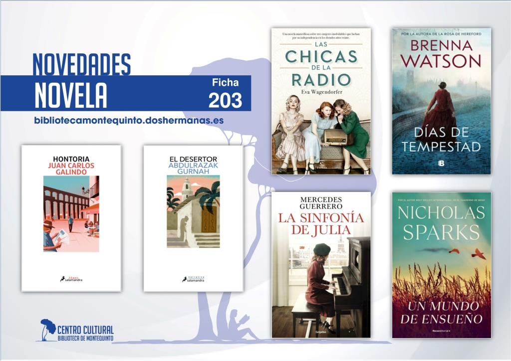 Biblioteca de Montequinto: novedades literarias (Novela - Ficha 203)