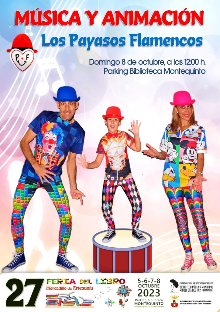 20231008 - Animación musical con "Los Payasos Flamencos" en la Feria del Libro de Montequinto 2023
