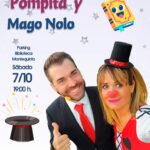 20231007 - Animación y magia con "Pompita y Mago Nolo” en la Feria del Libro de Montequinto 2023