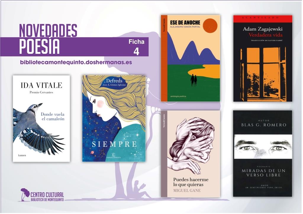 Biblioteca de Montequinto: novedades literarias - (Poesía - Ficha 4)