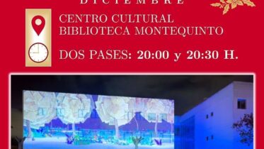 20231213 - Navidad en la Biblioteca de Montequinto: proyecciones video mapping navideño
