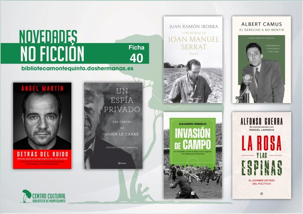 Biblioteca de Montequinto: novedades literarias - (No ficción - Ficha 40)