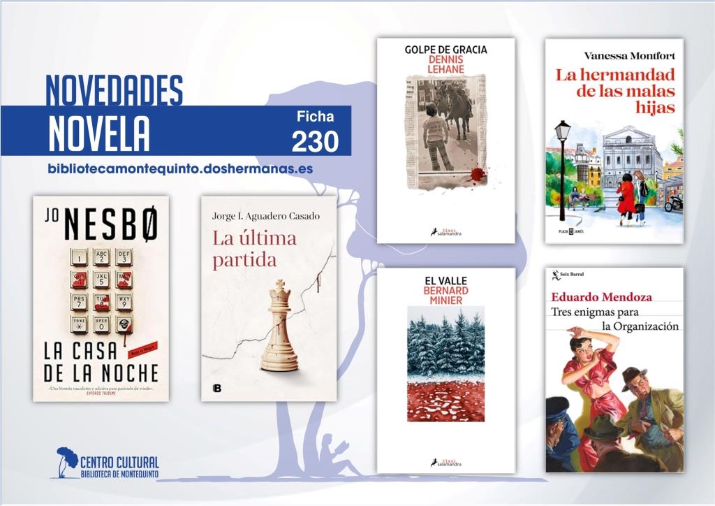 Biblioteca de Montequinto: novedades literarias (Novela - Ficha 230)