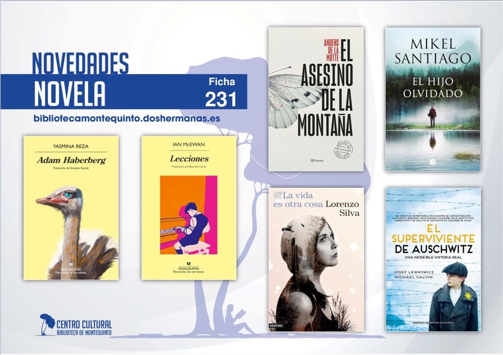 Biblioteca de Montequinto: novedades literarias (Novela - Ficha 231)
