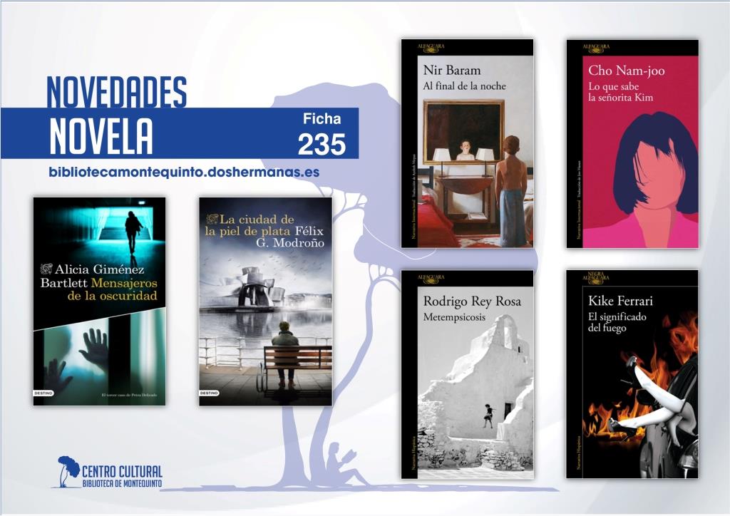 Biblioteca de Montequinto: novedades literarias (Novela - Ficha 235)