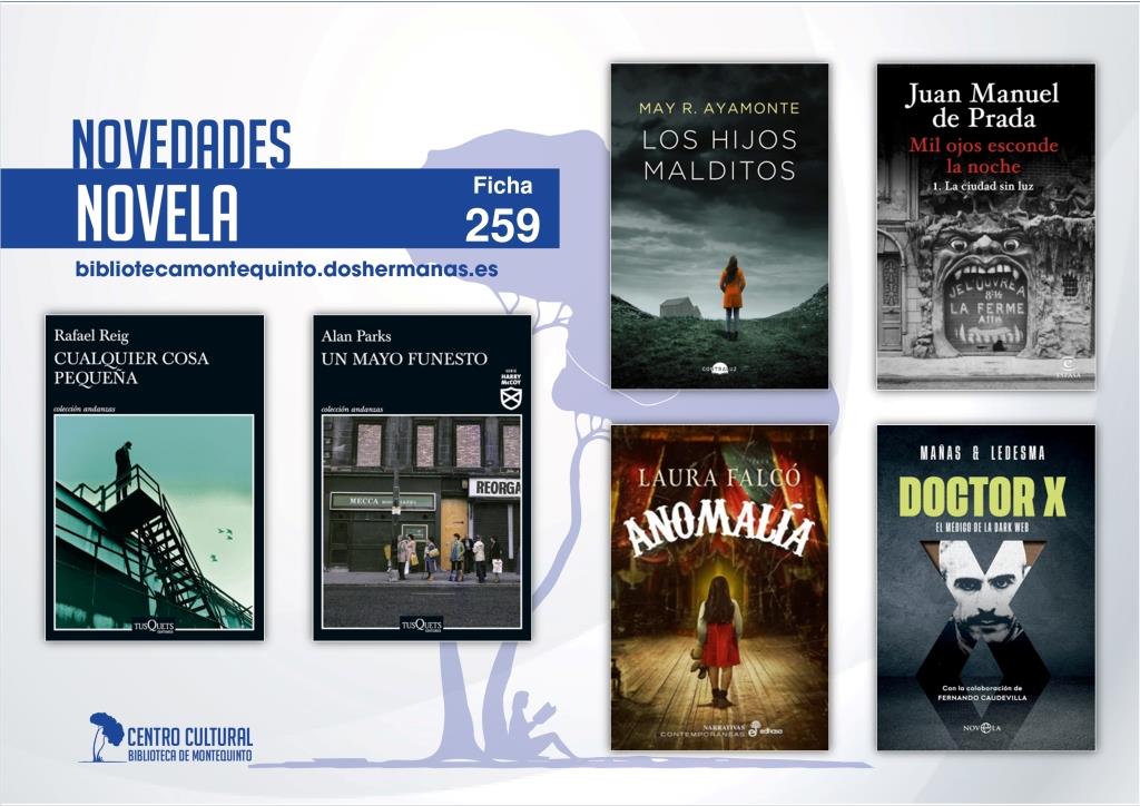 Biblioteca de Montequinto: novedades literarias (Novela - Ficha 259)