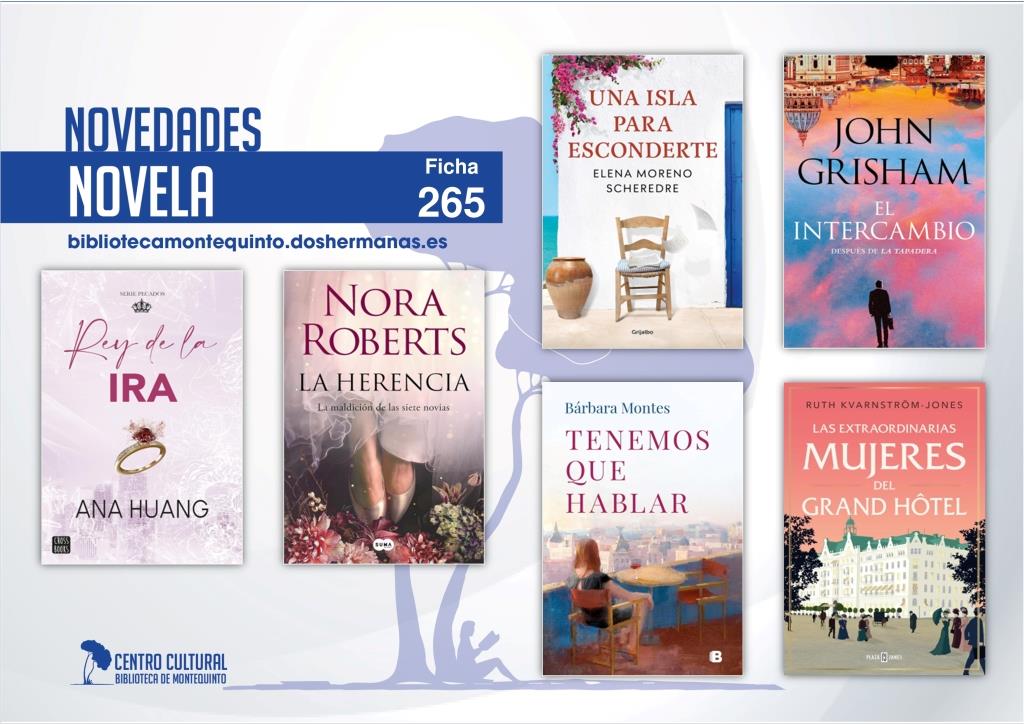 Biblioteca de Montequinto: novedades literarias (Novela - Ficha 265)