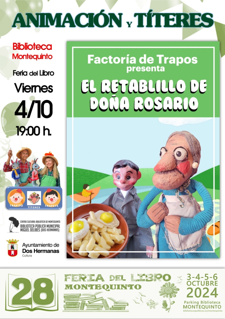 20241004 - Animación y títeres con Factoría de Trapos - Feria del Libro de Montequinto 2024