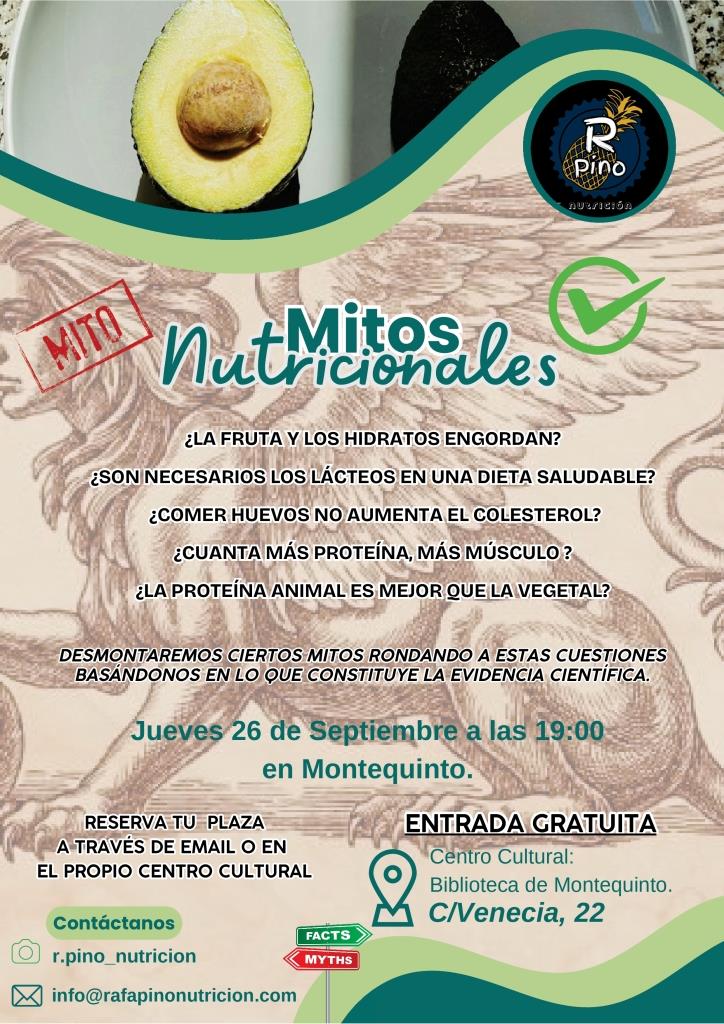 20240926 - Charla conferencia: «Mitos nutricionales» – Rafael Pino