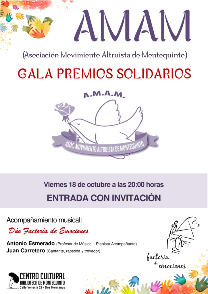 20241018 - Gala de entrega de premios solidarios - Asociación Movimiento Altruista de Montequinto (A.M.A.M.)