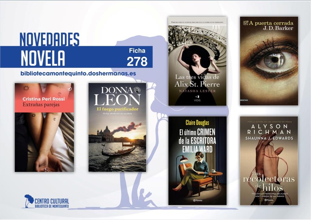 Biblioteca de Montequinto: novedades literarias (Novela - Ficha 278)