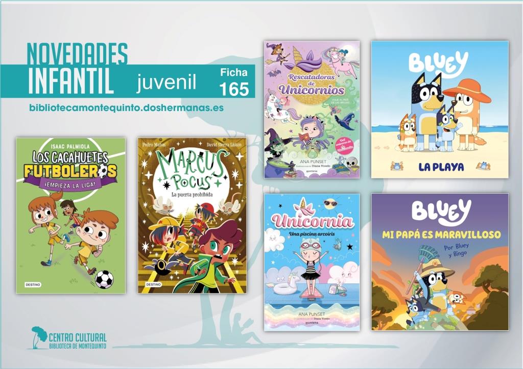 Biblioteca de Montequinto: novedades literarias (Infantil-Juvenil / Ficha 165)