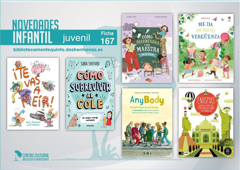 Biblioteca de Montequinto: novedades literarias (Infantil-Juvenil / Ficha 167)