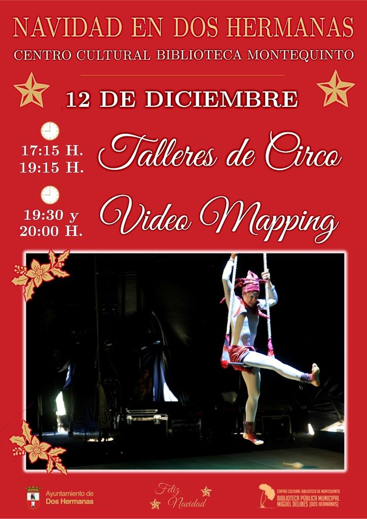 20241212 - Navidad en la Biblioteca de Montequinto 2024: «Talleres de circo y video mapping»