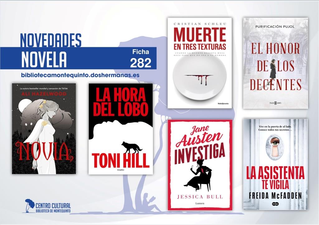 Biblioteca de Montequinto: novedades literarias (Novela - Ficha 282)