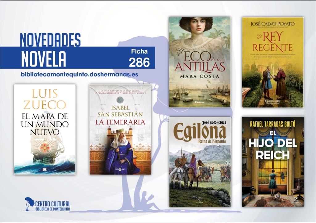 Biblioteca de Montequinto: novedades literarias (Novela - Ficha 286)