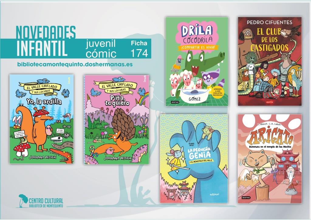 Biblioteca de Montequinto: novedades literarias (Infantil-Juvenil / Ficha 174)