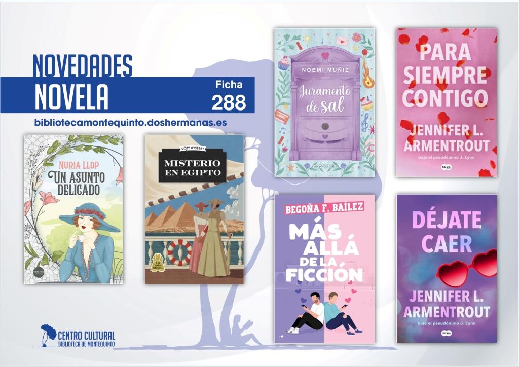 Biblioteca de Montequinto: novedades literarias (Novela - Ficha 288)