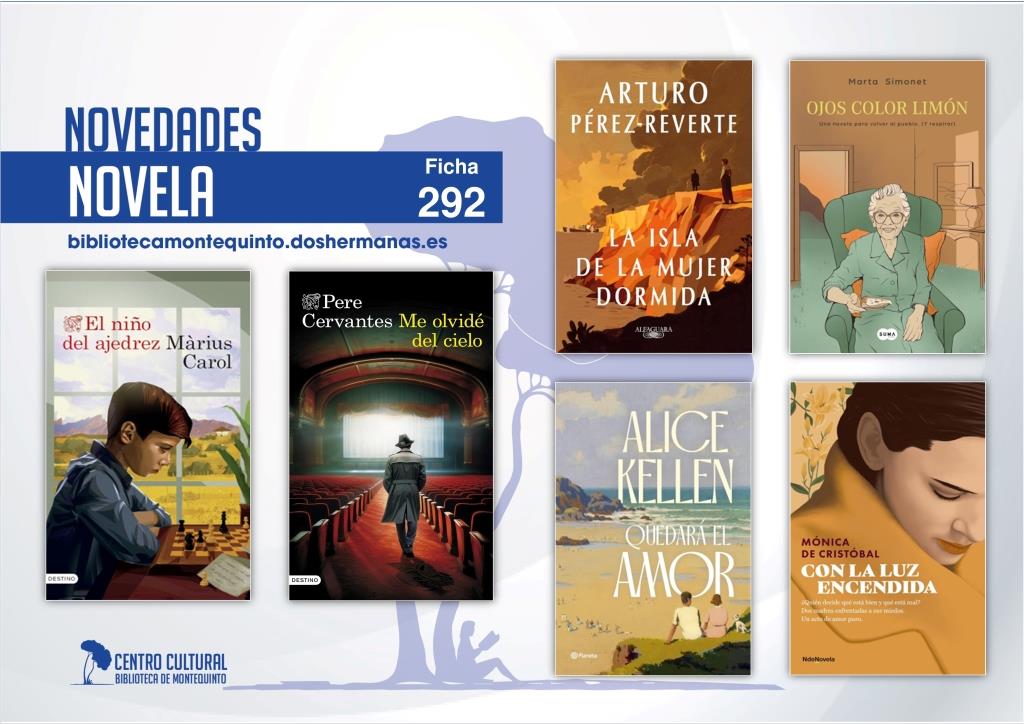 Biblioteca de Montequinto: novedades literarias (Novela - Ficha 292)