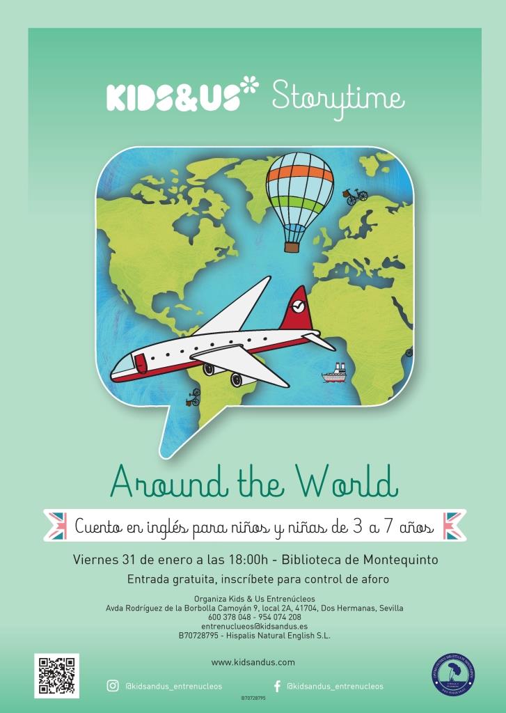 20250131.- Storytime Montequinto: «Around the World» - Kids&Us Entrenúcleos