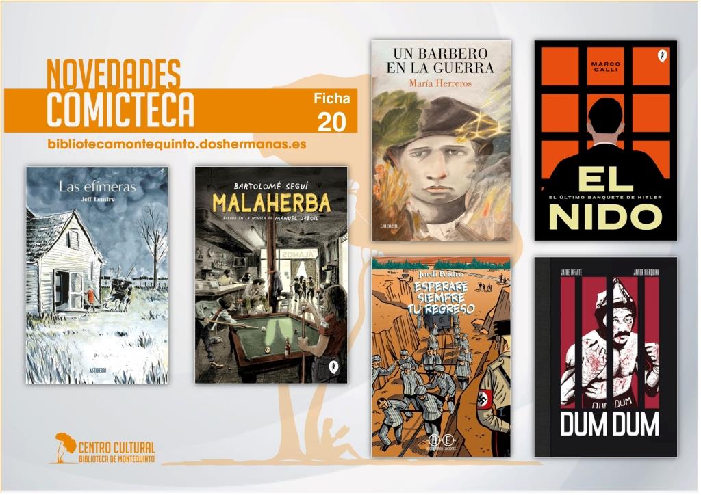 Biblioteca de Montequinto: novedades literarias (Comicteca - Ficha 20)