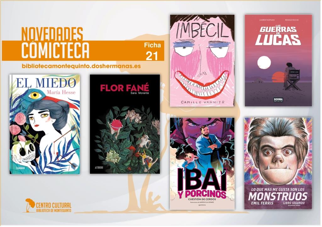 Biblioteca de Montequinto: novedades literarias (Comicteca - Ficha 21)