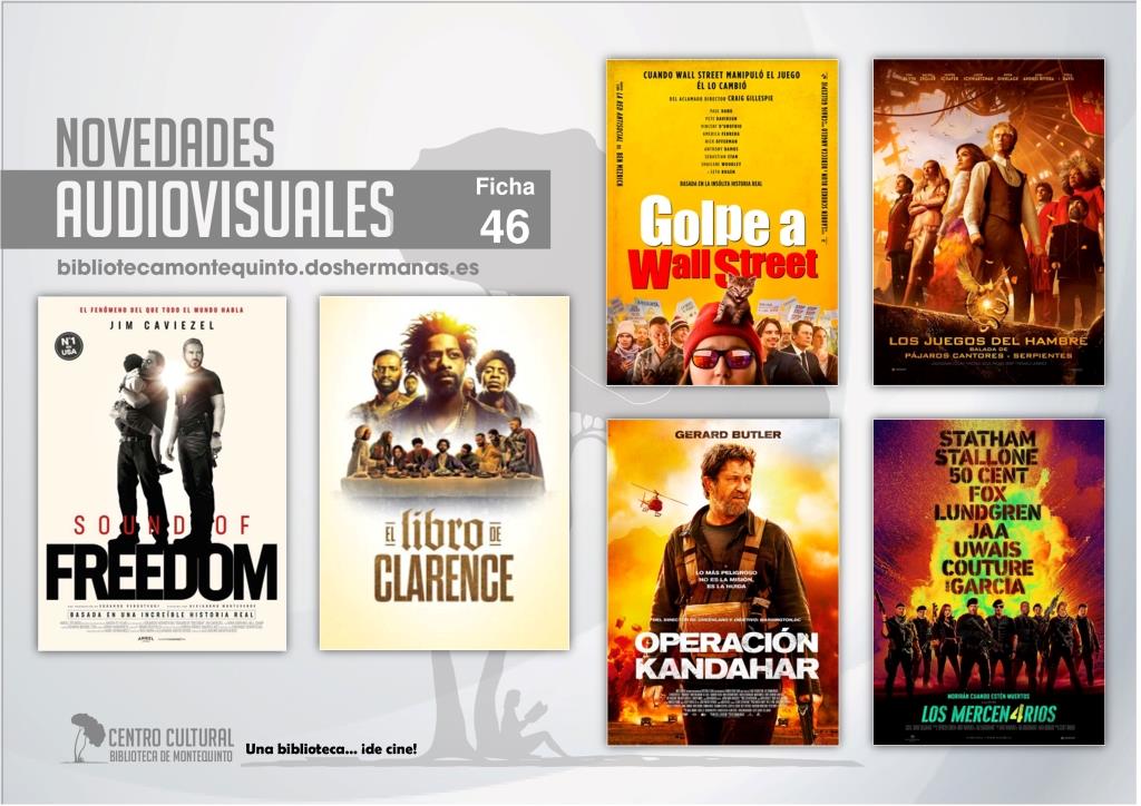 Biblioteca de Montequinto: ¡Novedades... de película! - (Audiovisuales - Ficha 46)