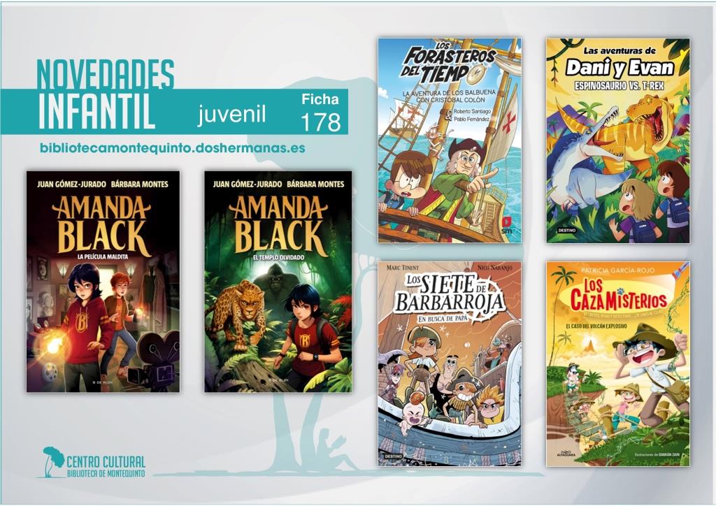 Biblioteca de Montequinto: novedades literarias (Infantil-Juvenil / Ficha 178)