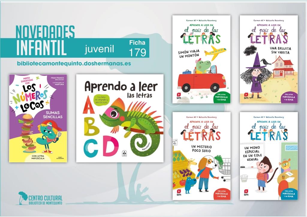 Biblioteca de Montequinto: novedades literarias (Infantil-Juvenil / Ficha 179)