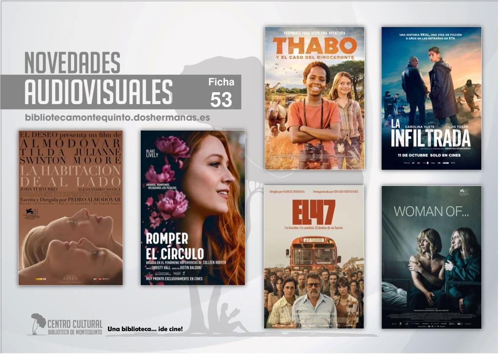 Biblioteca de Montequinto: ¡Novedades... de película! - (Audiovisuales - Ficha 53)