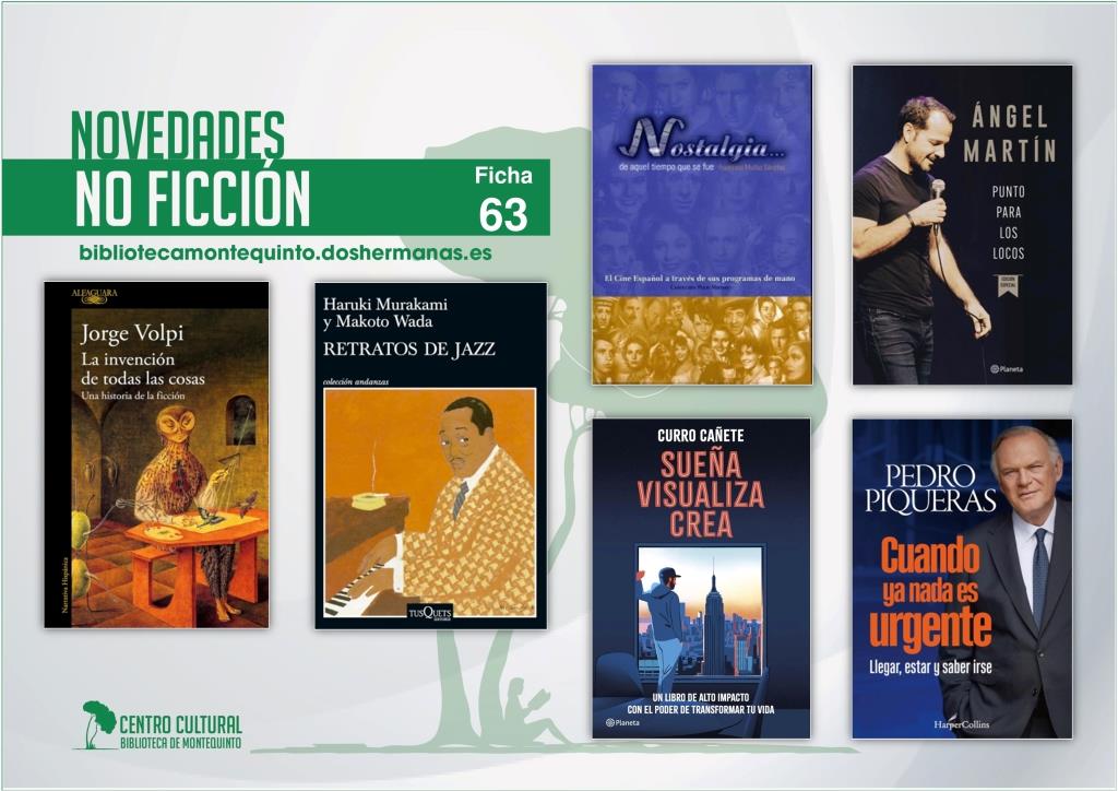 Biblioteca de Montequinto: novedades literarias - (No ficción - Ficha 63)