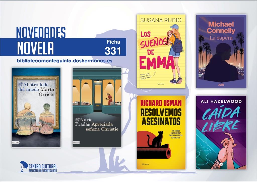 Biblioteca de Montequinto: novedades literarias (Novela - Ficha 331)