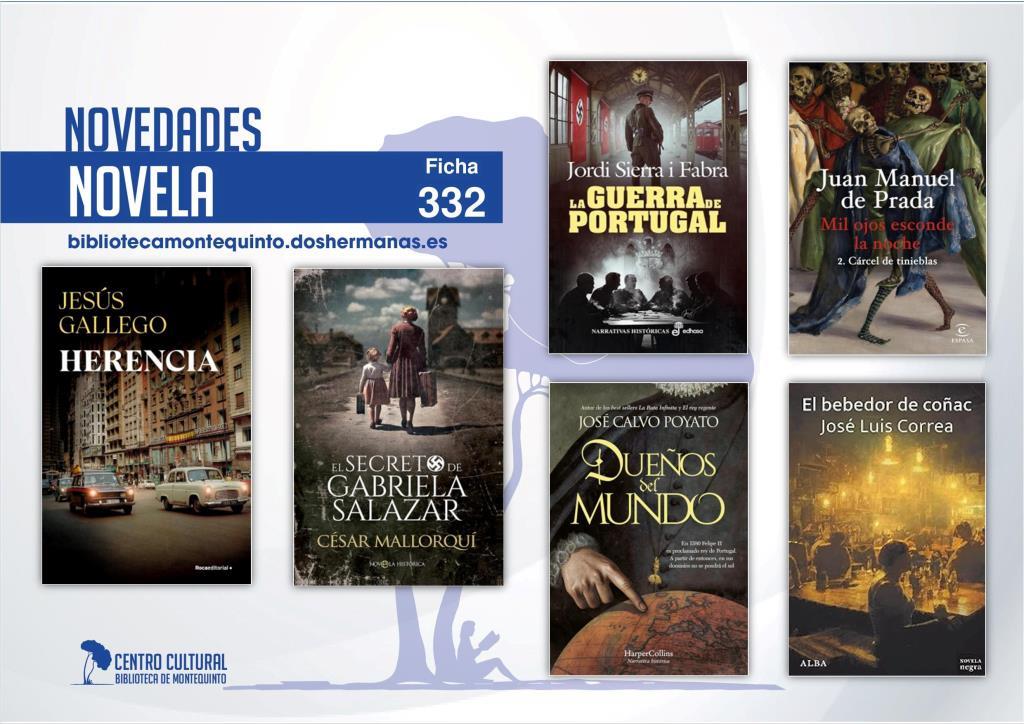 Biblioteca de Montequinto: novedades literarias (Novela - Ficha 332)