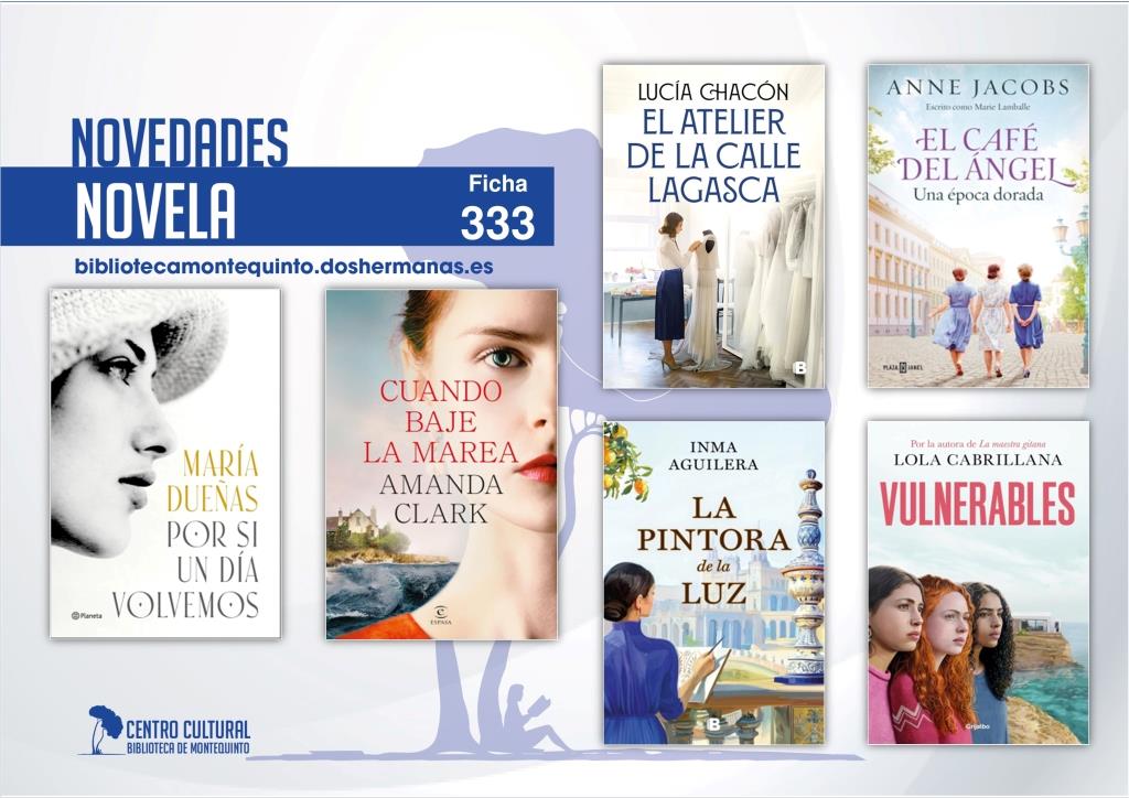 Biblioteca de Montequinto: novedades literarias (Novela - Ficha 333)