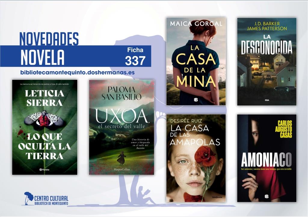 Biblioteca de Montequinto: novedades literarias (Novela - Ficha 337)
