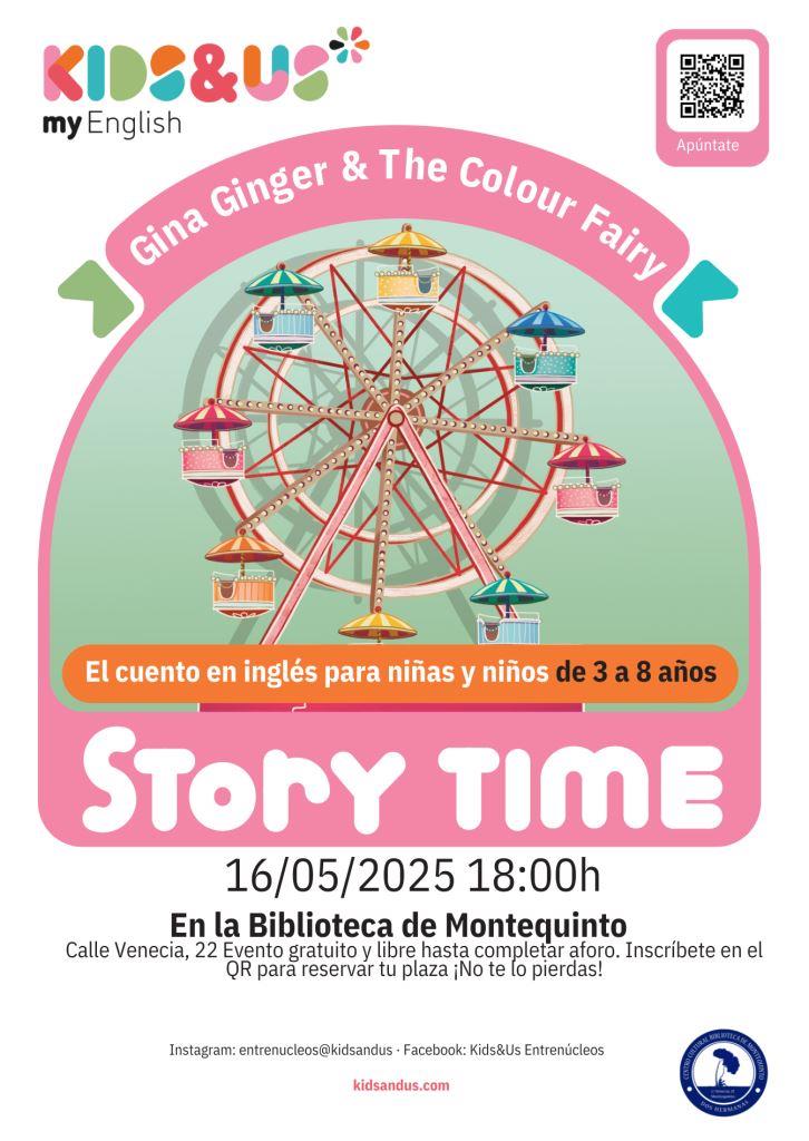 20250516.- Storytime Montequinto: «Ginga Ginger & The colour fairy» - Kids&Us Entrenúcleos