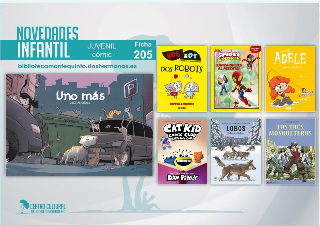Biblioteca de Montequinto: novedades literarias (Infantil-Juvenil / Ficha 205)