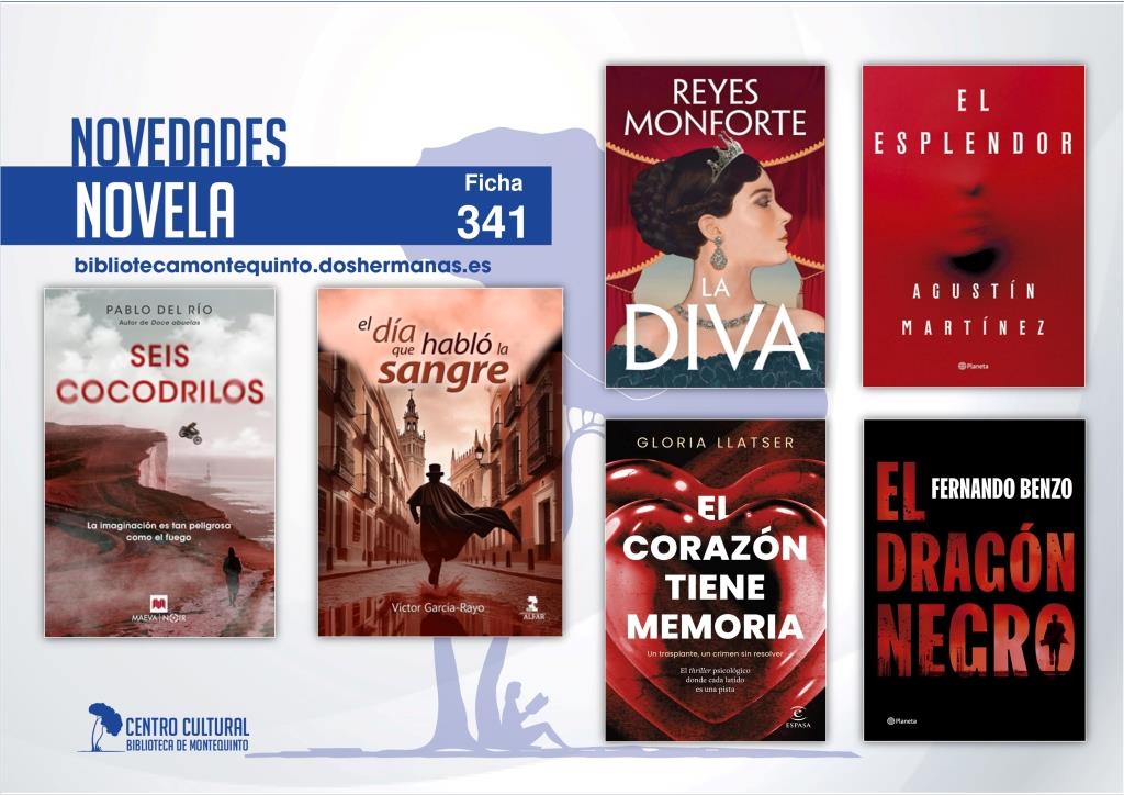 Biblioteca de Montequinto: novedades literarias (Novela - Ficha 341)