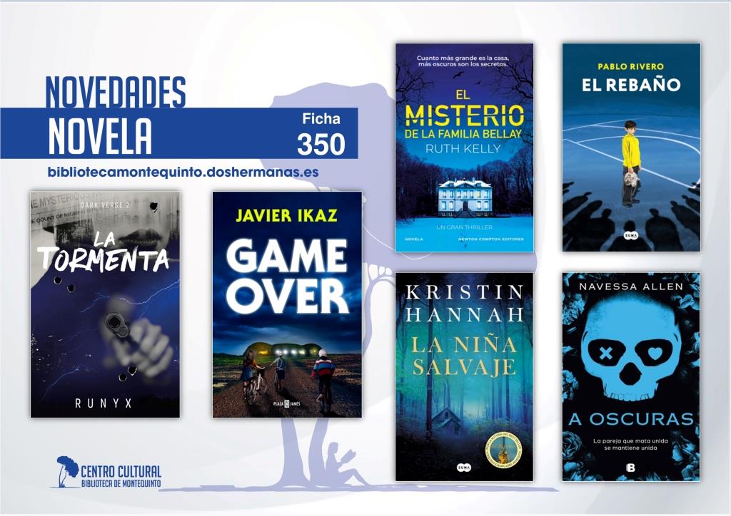 Biblioteca de Montequinto: novedades literarias (Novela - Ficha 350)