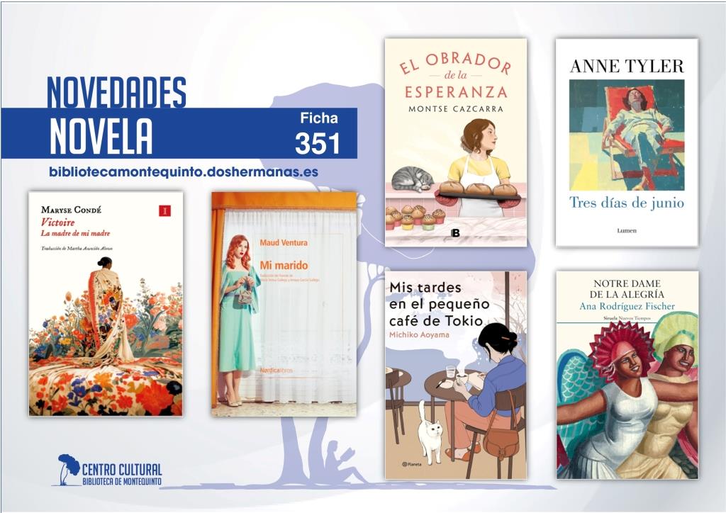 Biblioteca de Montequinto: novedades literarias (Novela - Ficha 351)