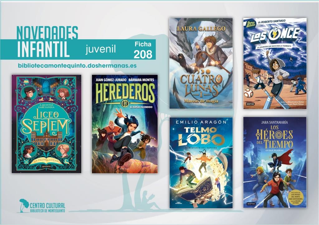 Biblioteca de Montequinto: novedades literarias (Infantil-Juvenil / Ficha 208)