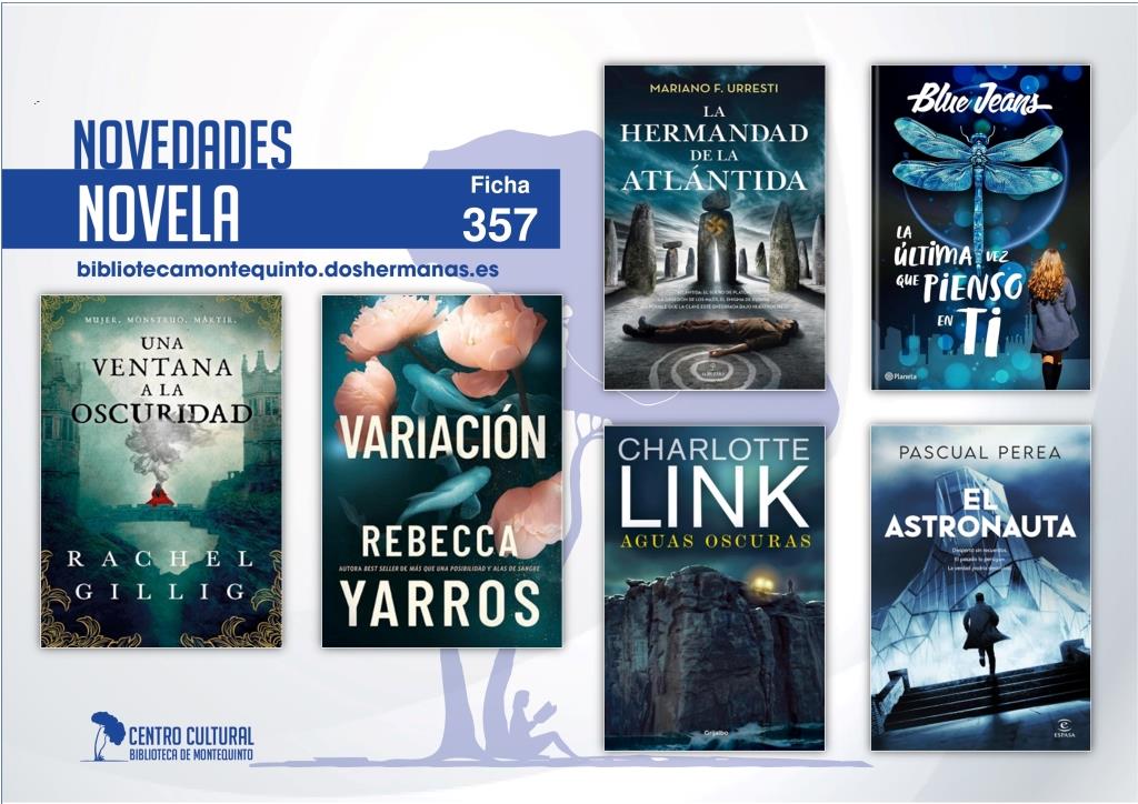 Biblioteca de Montequinto: novedades literarias (Novela - Ficha 357)