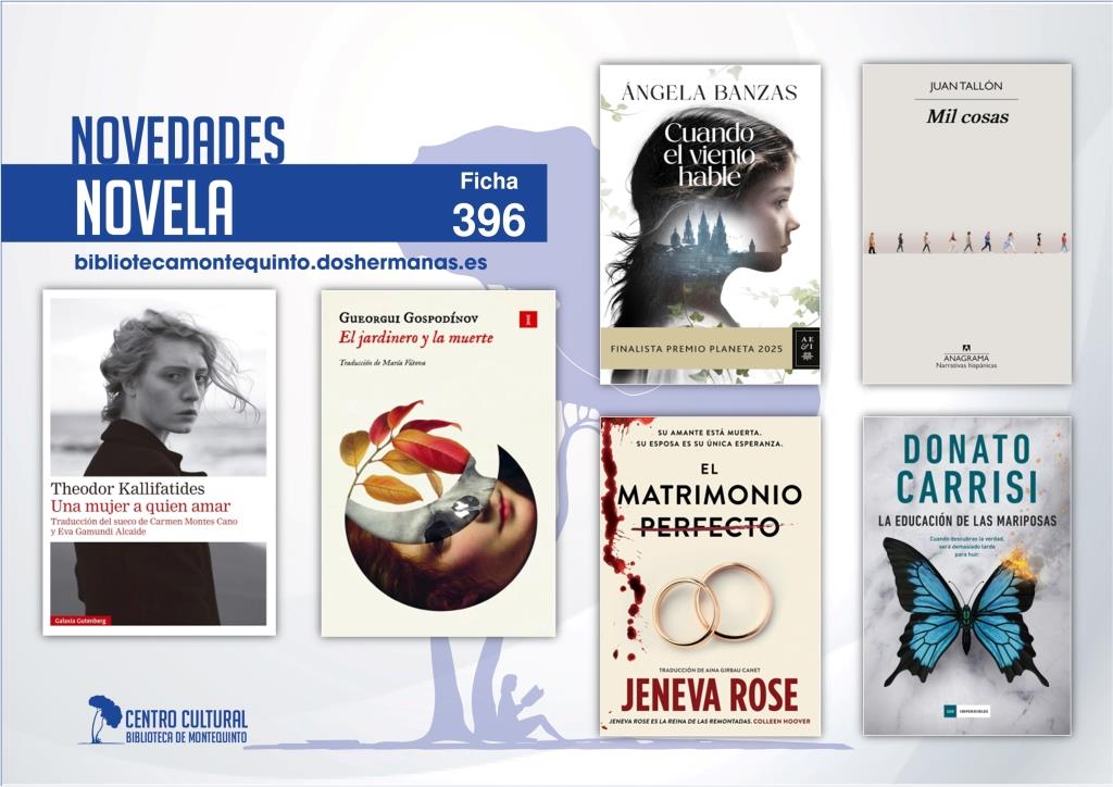 Biblioteca de Montequinto: novedades literarias (Novela - Ficha 396)