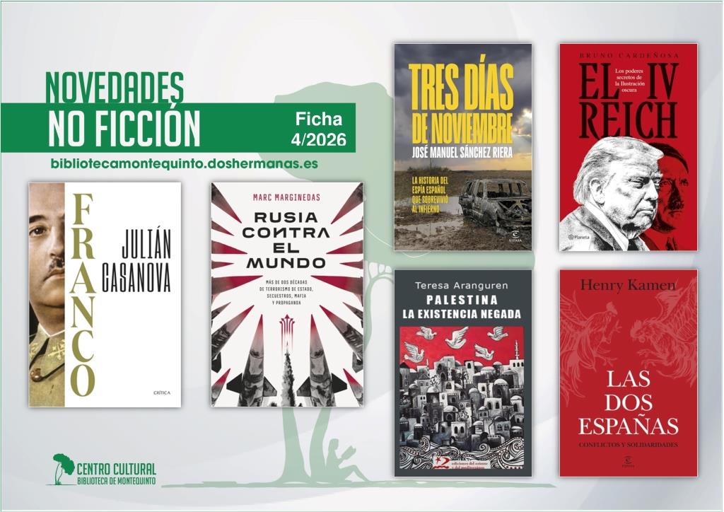 Biblioteca de Montequinto: novedades literarias - (No ficción - Ficha 4/2026)