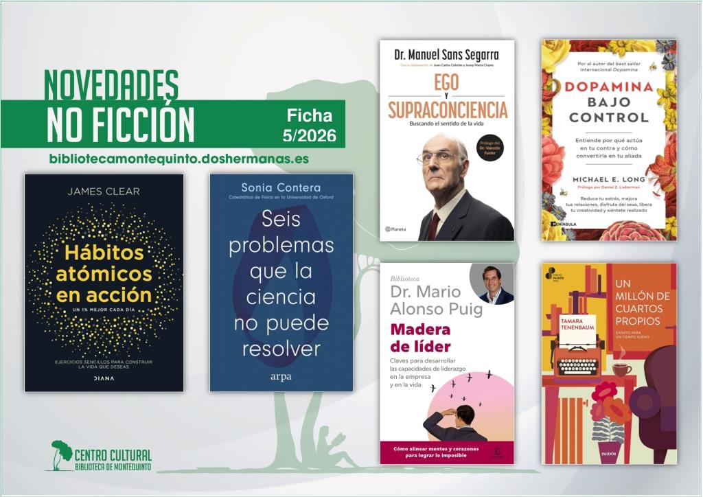 Biblioteca de Montequinto: novedades literarias - (No ficción - Ficha 5/2026)