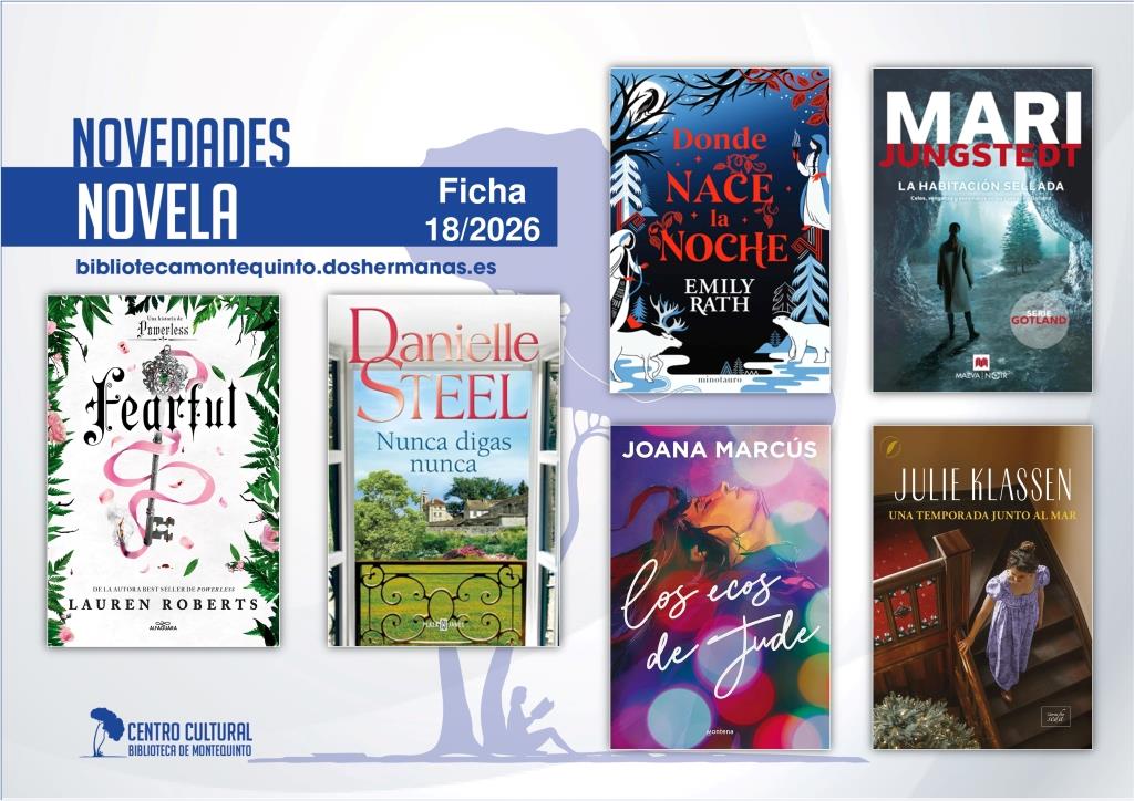 Biblioteca de Montequinto: novedades literarias (Novela - Ficha 18/2026)