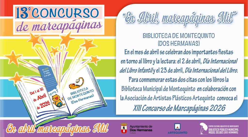 20260401 - XIII Concurso de marcapáginas "En Abril, marcapáginas Mil 2026"