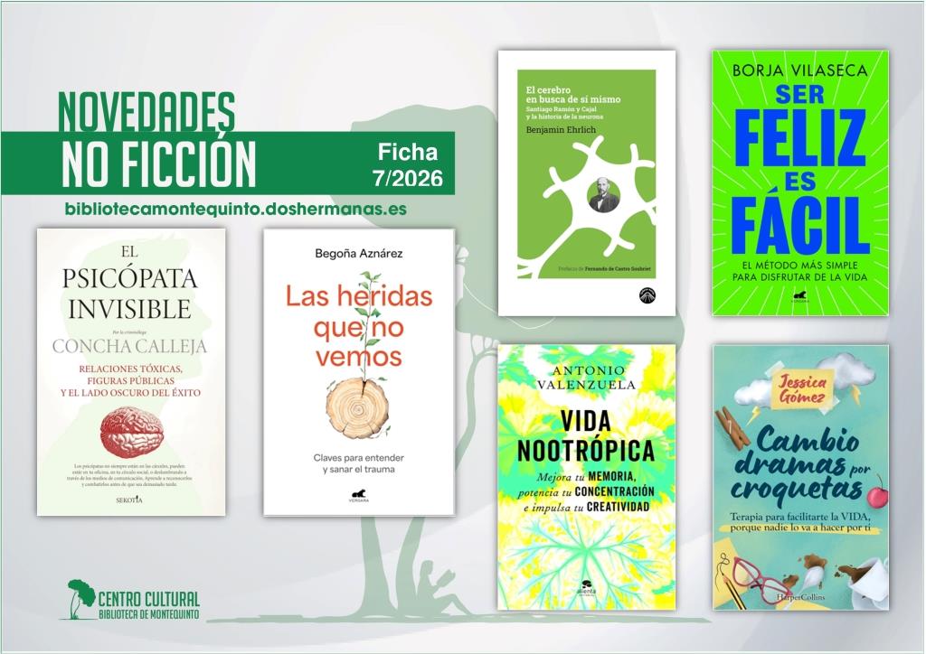 Biblioteca de Montequinto: novedades literarias - (No ficción - Ficha 7/2026)